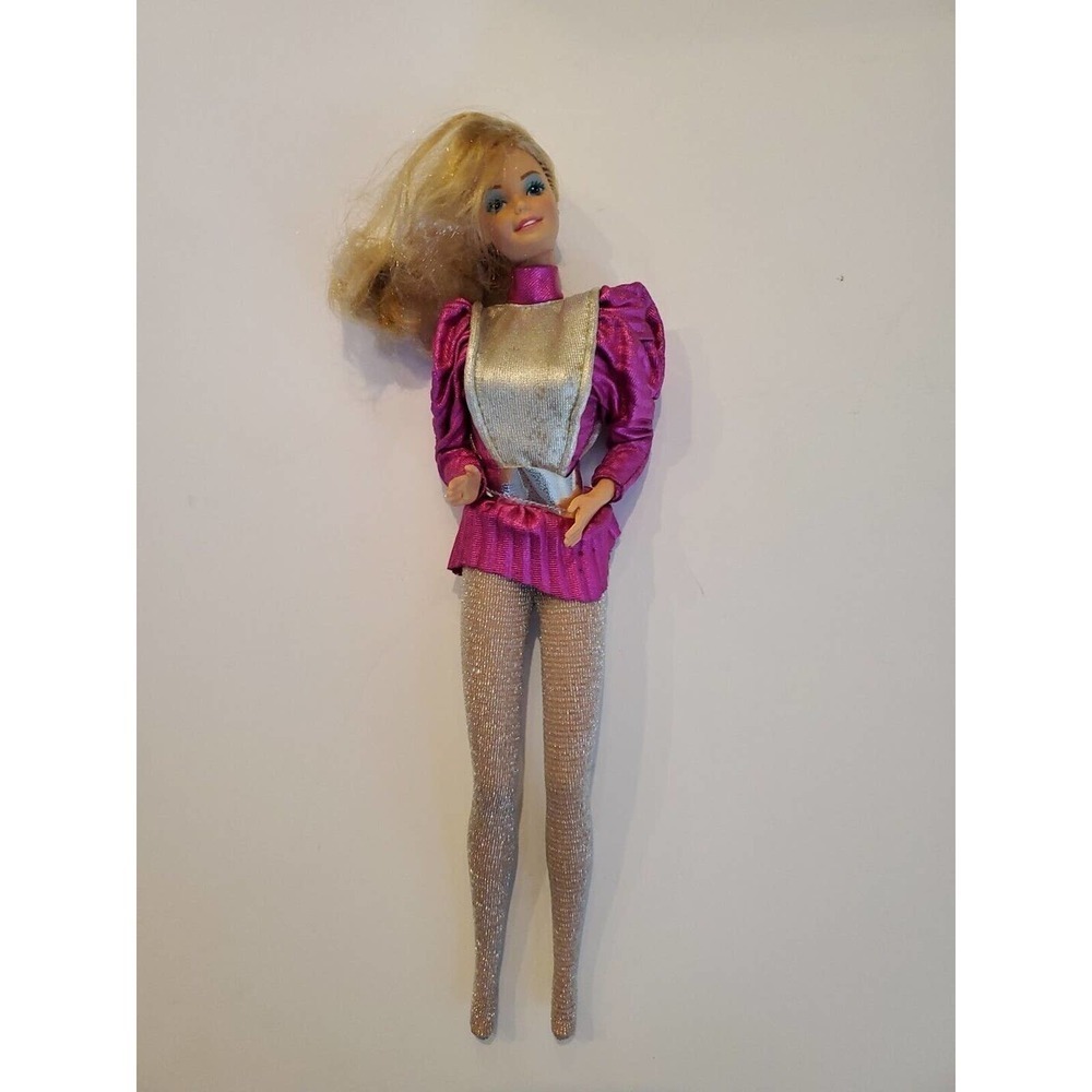 Vintage BARBIE 1966 Astronaut Purple / Silver Metallic PANTS and BODYSUIT
